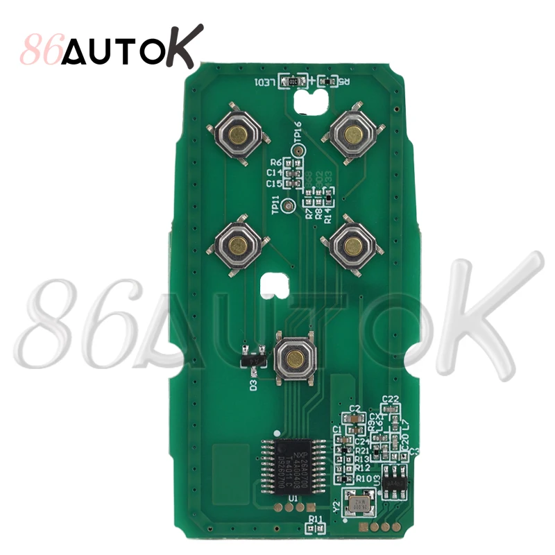 Car Remote Smart Key FCCID KR55WK49264 for Volvo XC60 S60 S60L V40 V60 S80 XC70 433Mhz FSK ID46 Car Key Fob Case Cover 5 Buttons