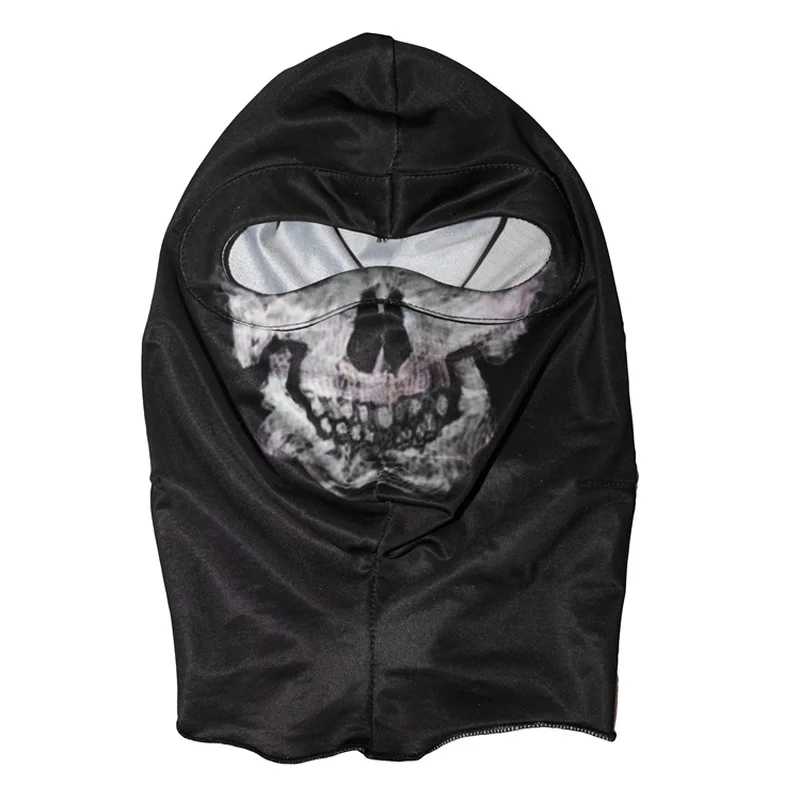 Winter Skull Mask Balaclava Beanies Hats Men Ghost Skull Full Face Mask Out Door Hood Beanie Gorros Hombre Casquette 06#