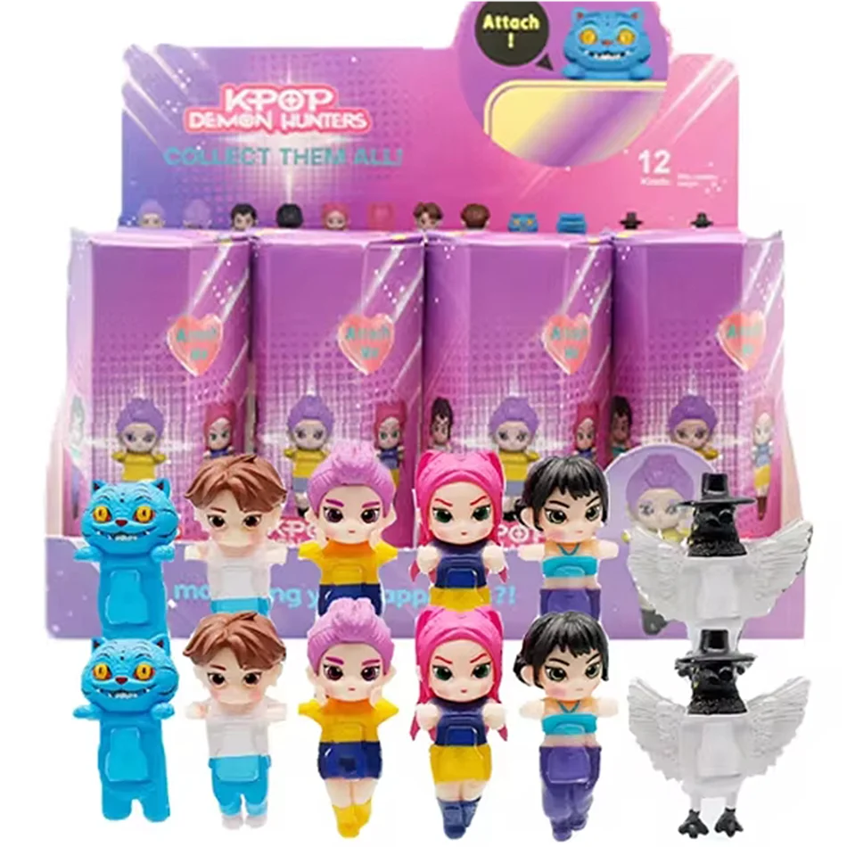 Nueva figura de cazadores de demonios Kpop, caja ciega, figura de cazadores de demonios, juguete Huntrix, Derpys Tiger Rumi Mira Zoey Sussy, adorno