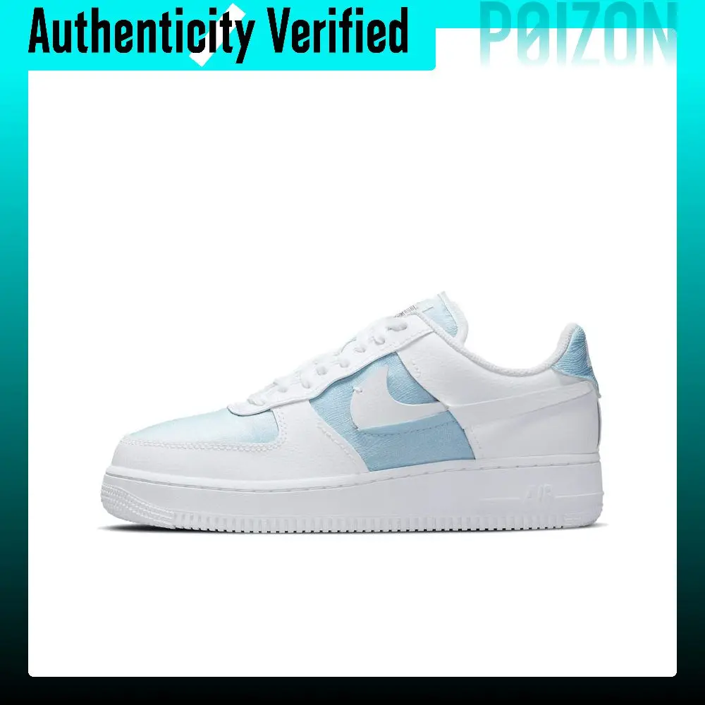 Nike Air Force 1 Skate Shoes Women's Low-top White/Blue DJ9880-400
