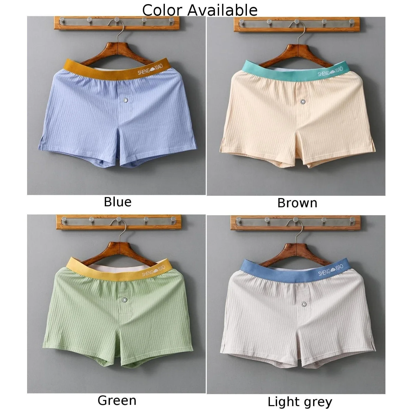 الرجال القطن الملاكمين السراويل لينة الملابس الداخلية مثير الملابس الداخلية السروال جذوع Homewear مثير Tоy رجل تنفس فضفاض ملابس للرجال #6