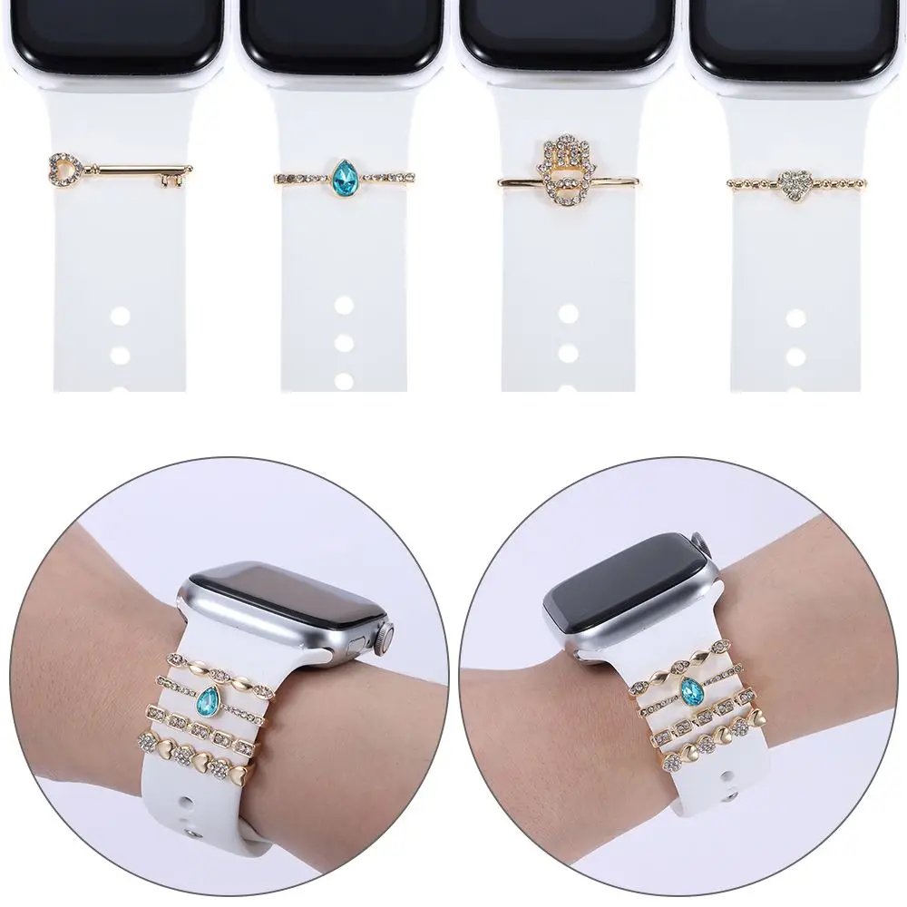 Creative Bracelet Diamond Strap Accessories Watch Band Ornament Wristbelt Charms Decorative Ring