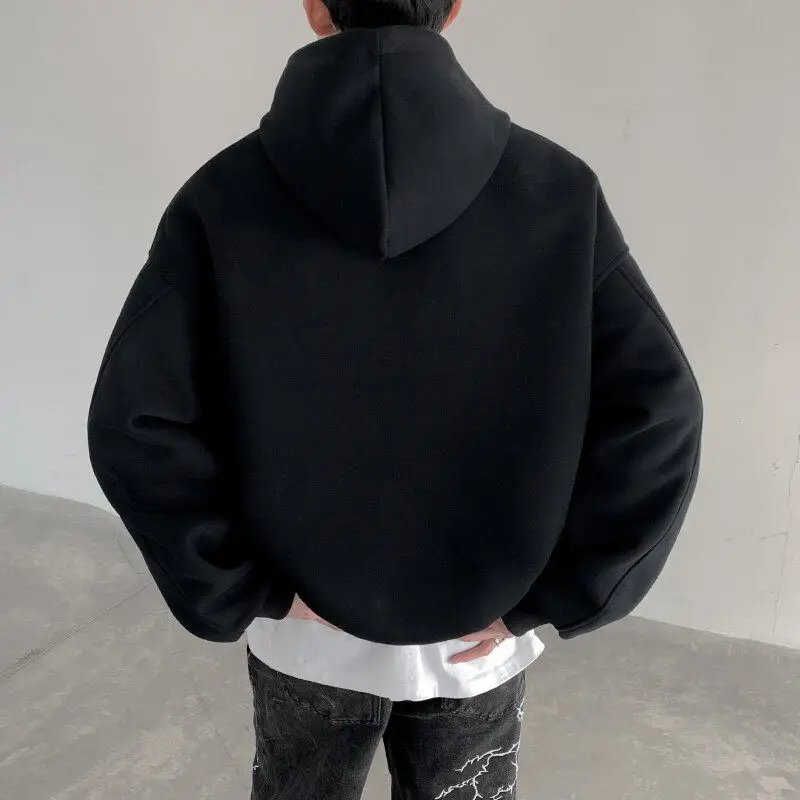 2025 Spring Trend Personality Handsome Color Bright Diamond Color Matching Decorative Sweatshirts Men's Hooded Sweatshirt Jacket