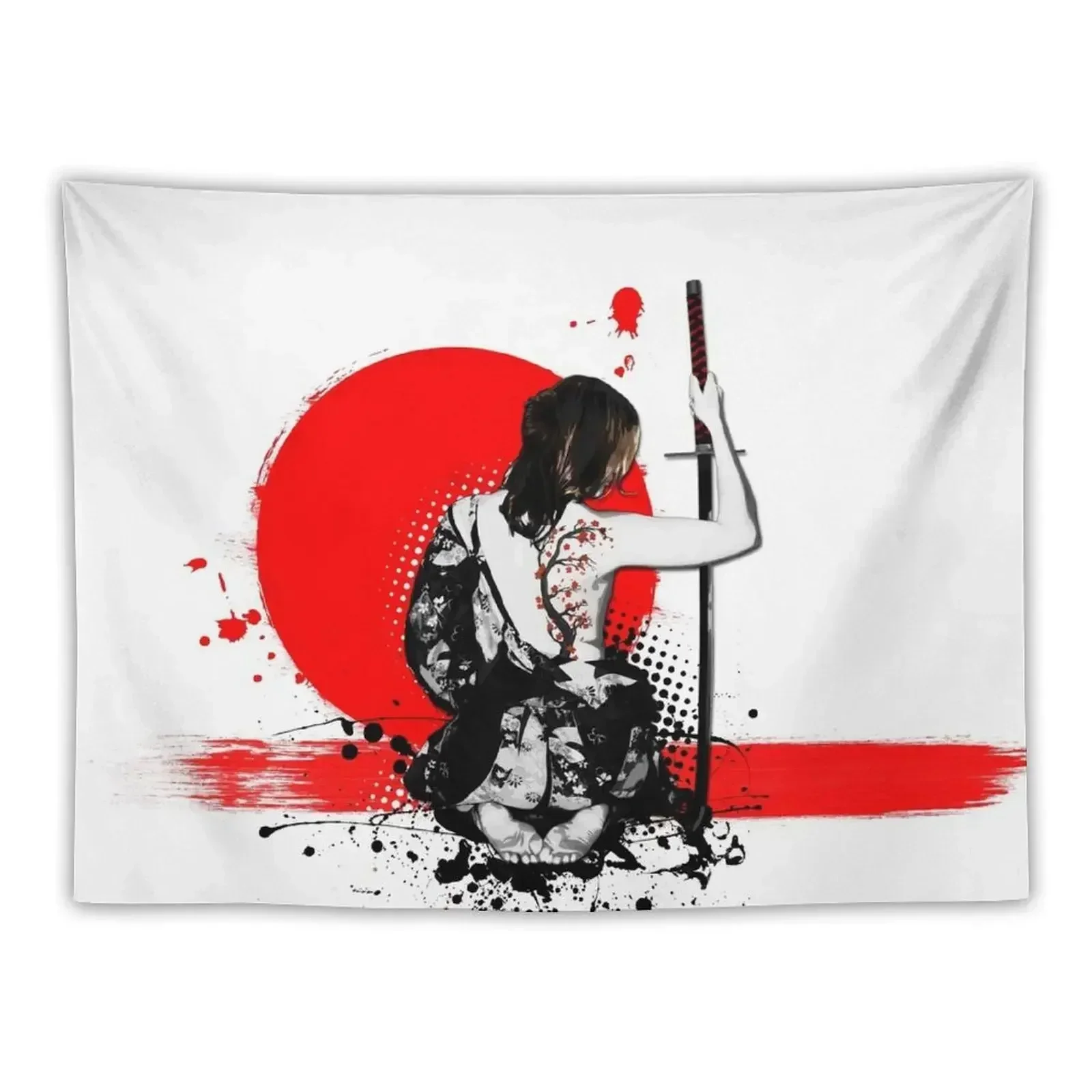 

Female Samurai Tapestry Anime Decor Bed Room Decoration Room Aesthetic Decor Tapestry