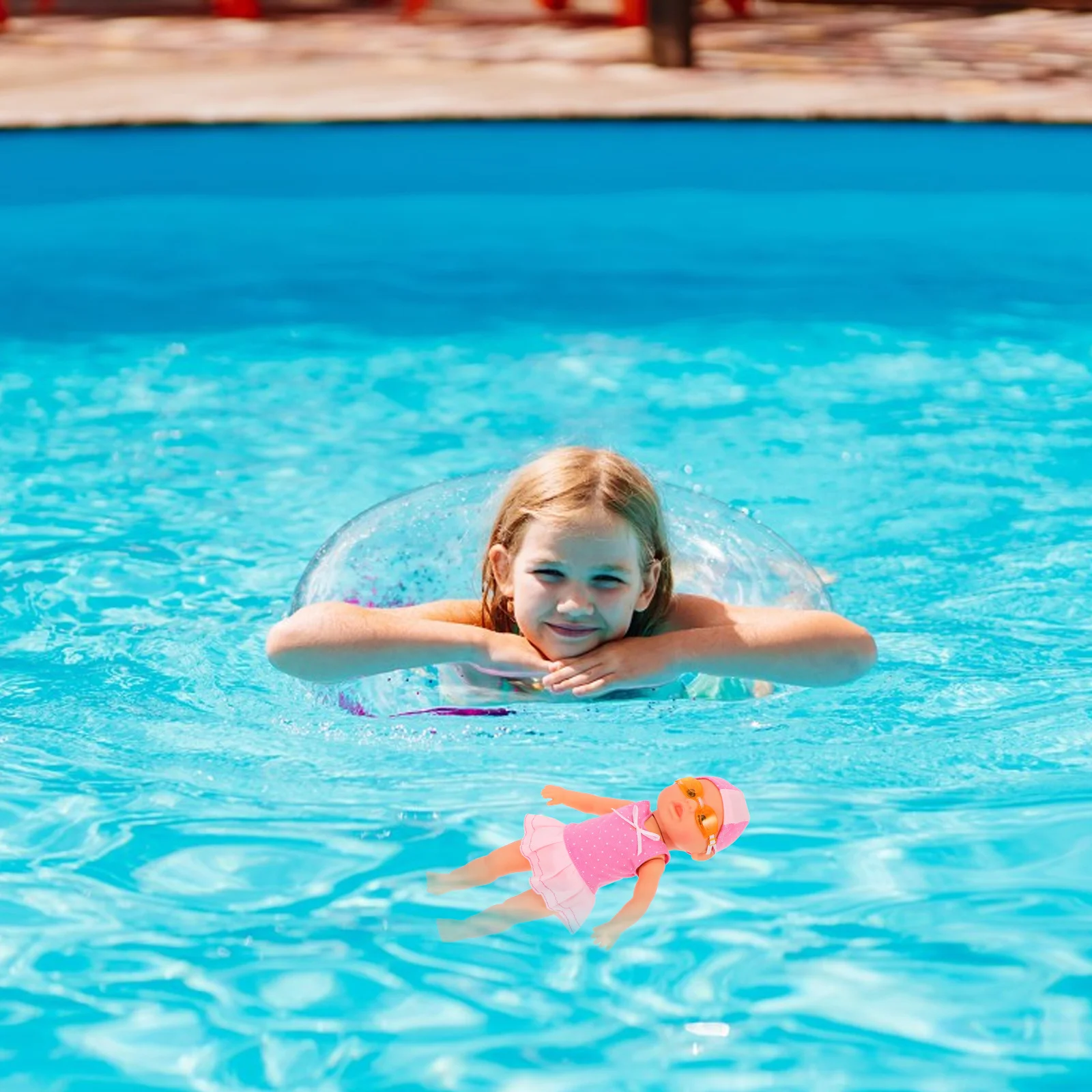 Urocza elektryczna wodka dla niemowląt do pływania, wodoodporna konstrukcja, wytrzymała budowa, płynny ruch, narzędzie edukacyjne.