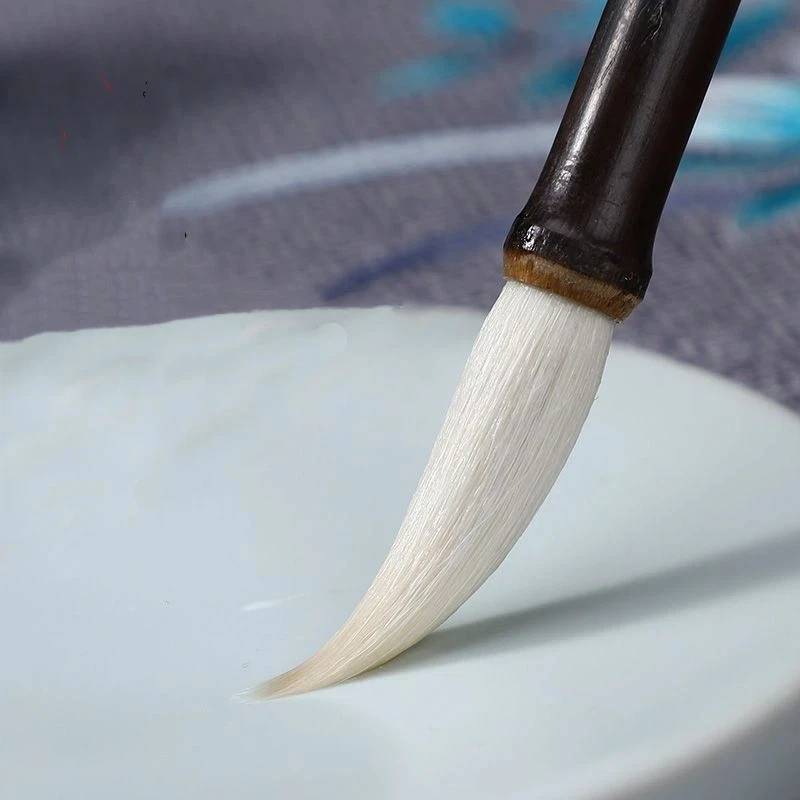 

Professional-grade Running Script Writing Brush Clerical Seal Script Woolen Hair Calligraphy Brush Chinese Peony Painting Pen