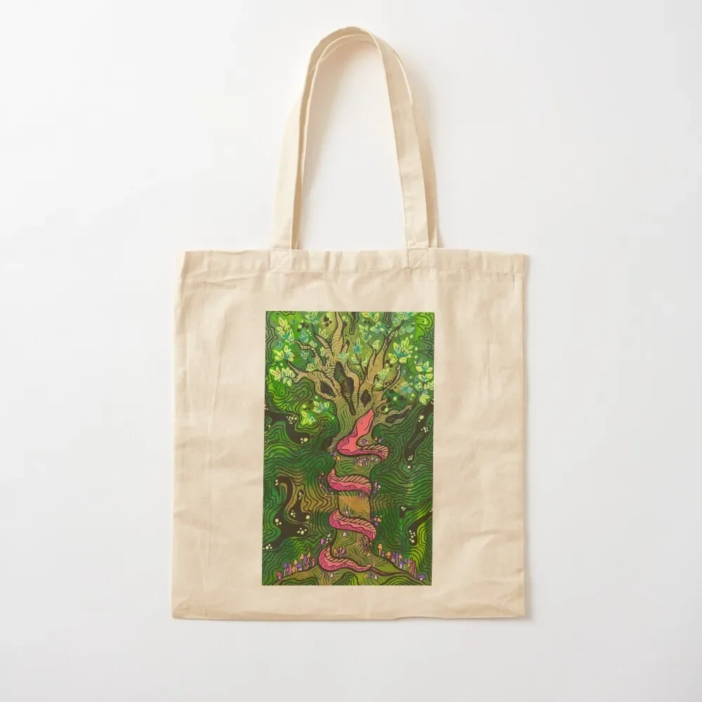 

Eve's Snake Tote Bag university shopper bag Women's shopping bag custom canvas