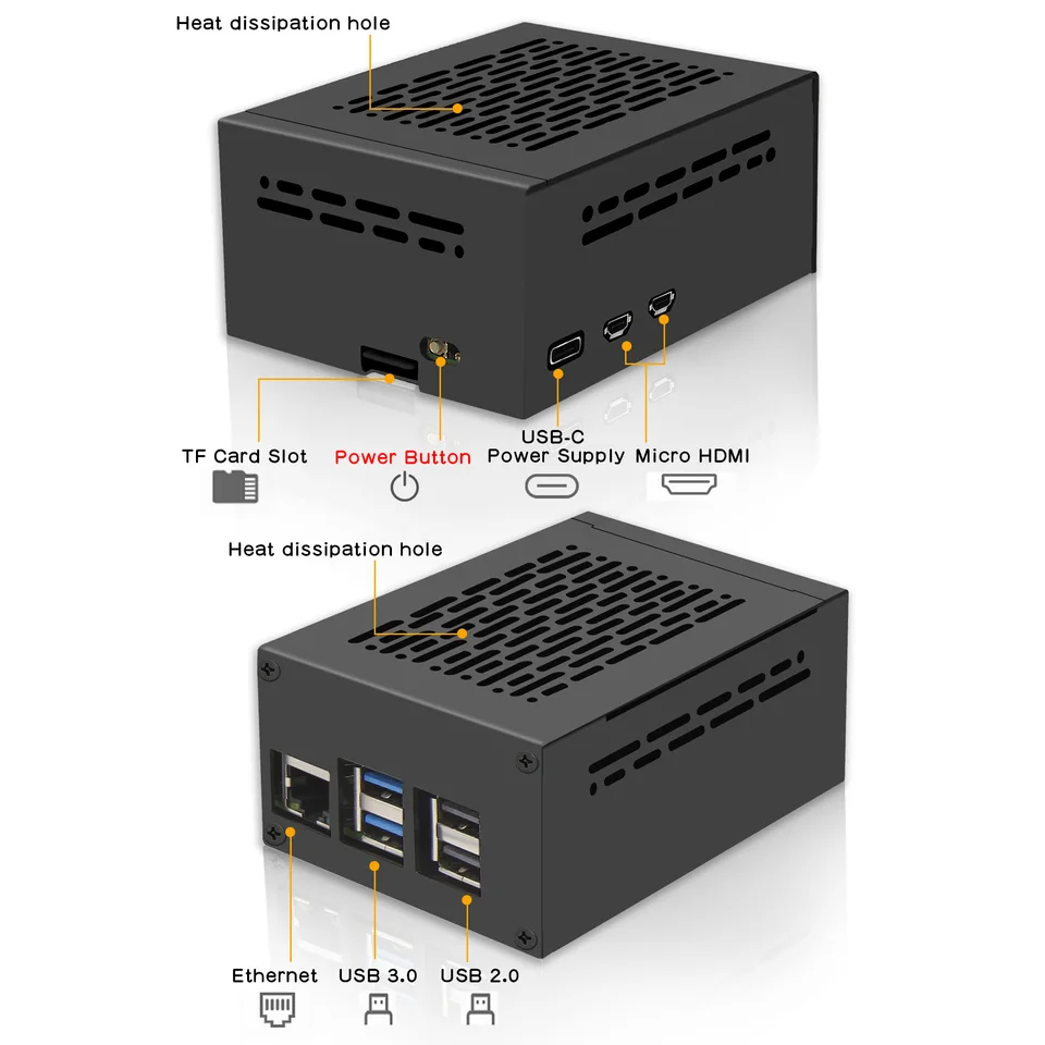 Geekworm X1001 PCIe to NVMe シールド、P579 メタルケース付き