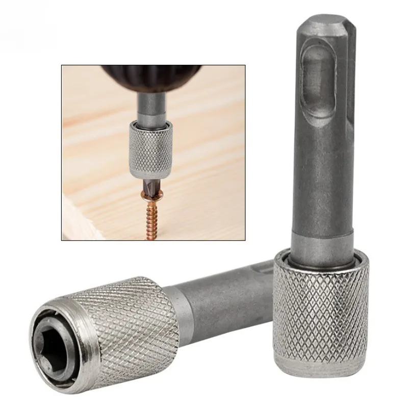 SDS Plus Convert To 1/4 Hex Shank Adapter Hexagonal Converter Electric Hammer Power Screwdriver Bit Holder Socket Impact Driver
