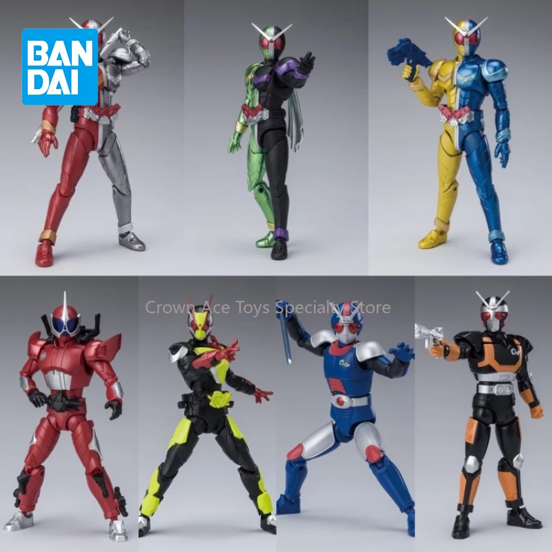 Bandai SHODO Shokugan Kamen Rider XX2 Biochemical Blue Mechanical Orange Anime Action Figures Trendy Toys Boys Girls Kids Gifts