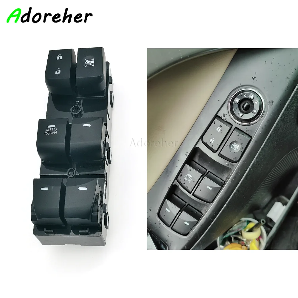 

1 шт. автомобильный переключатель управления окном, кнопка переключения подъемника со стороны водителя для Hyundai Elantra 2012-2016