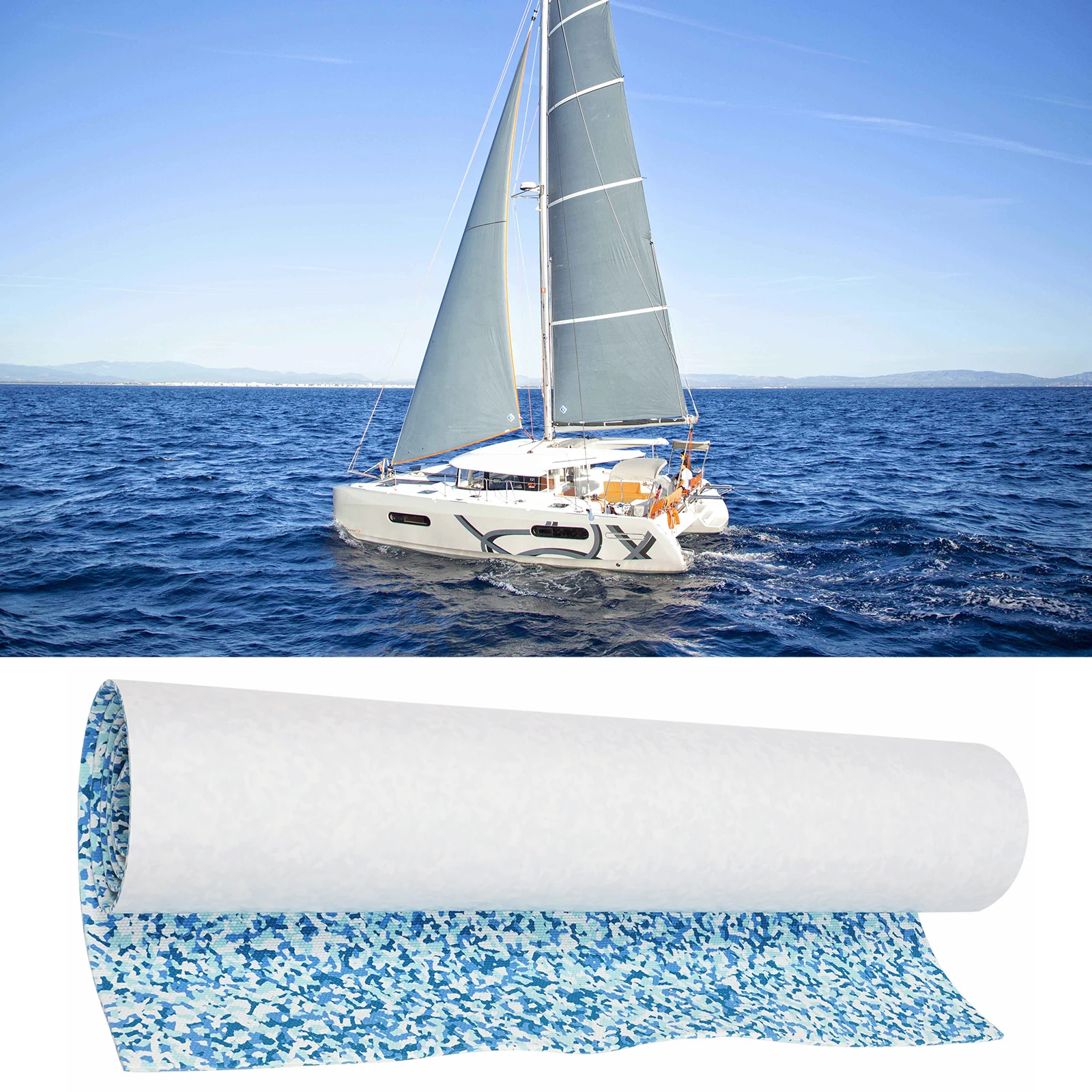 

2400x900x6 мм пена EVA из искусственного тикового дерева, коврик для настила лодки, камуфляжный лист для палубы, противоскользящий коврик для яхты, самоклеящаяся подкладка для автомобиля