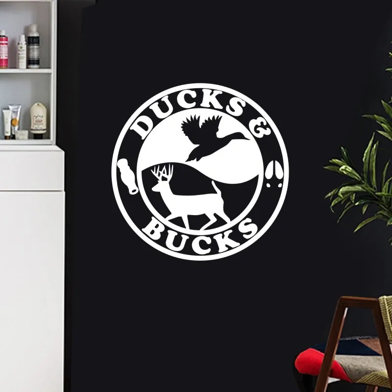 Hunt Buck Duck Wall Decal Hunting Club Car Sticker Hunter Window Vinyl Funny Poster