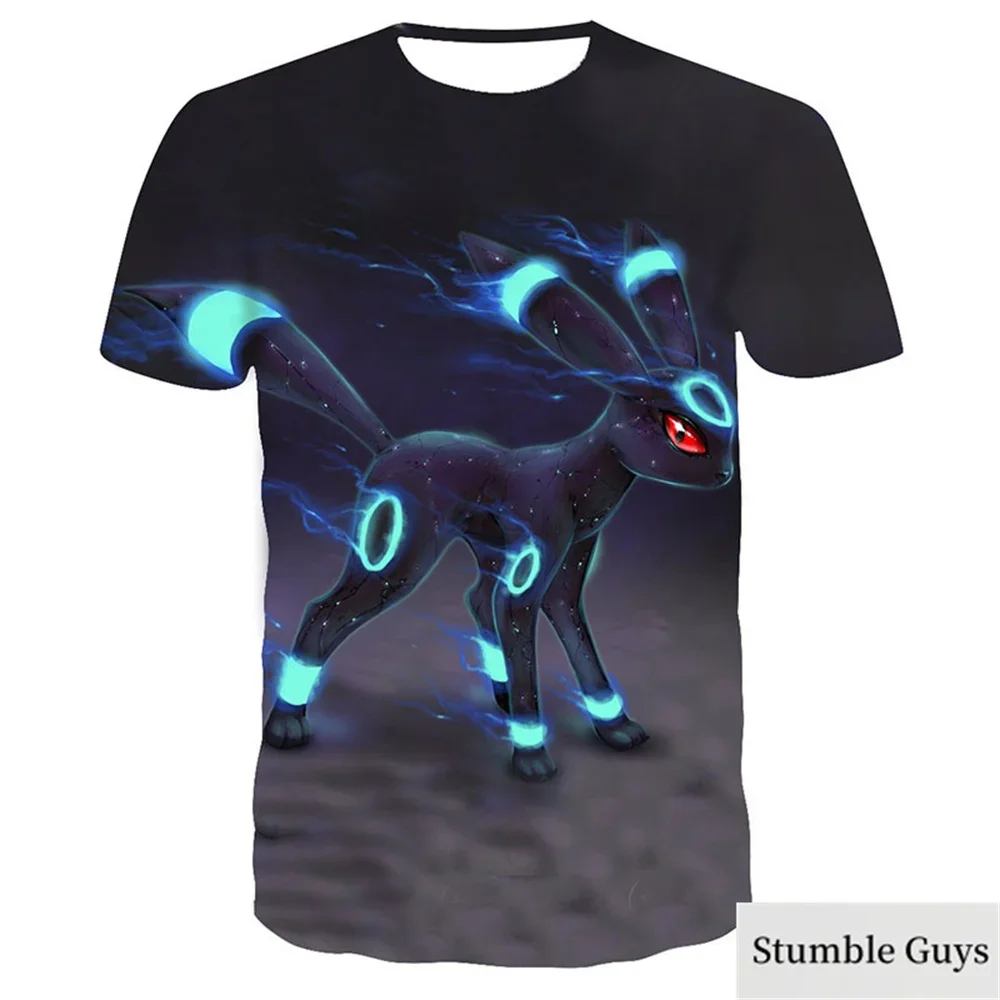 Pokemon 3D T-shirt for Boys and Children T-shirt Pikachu Cartoon Cool T-shirt for Boys and Girls Fashion Men Women Street Tee