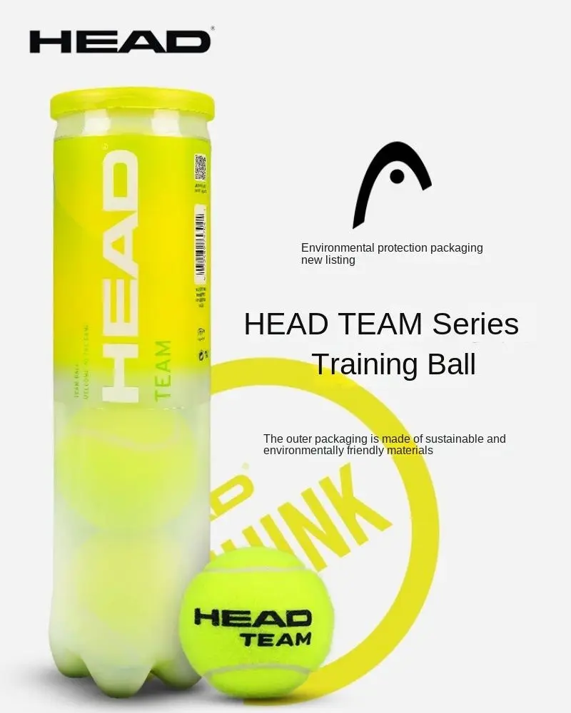 

Теннисный мяч HEAD, 4 шт./лот, высокая эластичность, профессиональный тренировочный мяч, одиночный, устойчивый к практике, прочный
