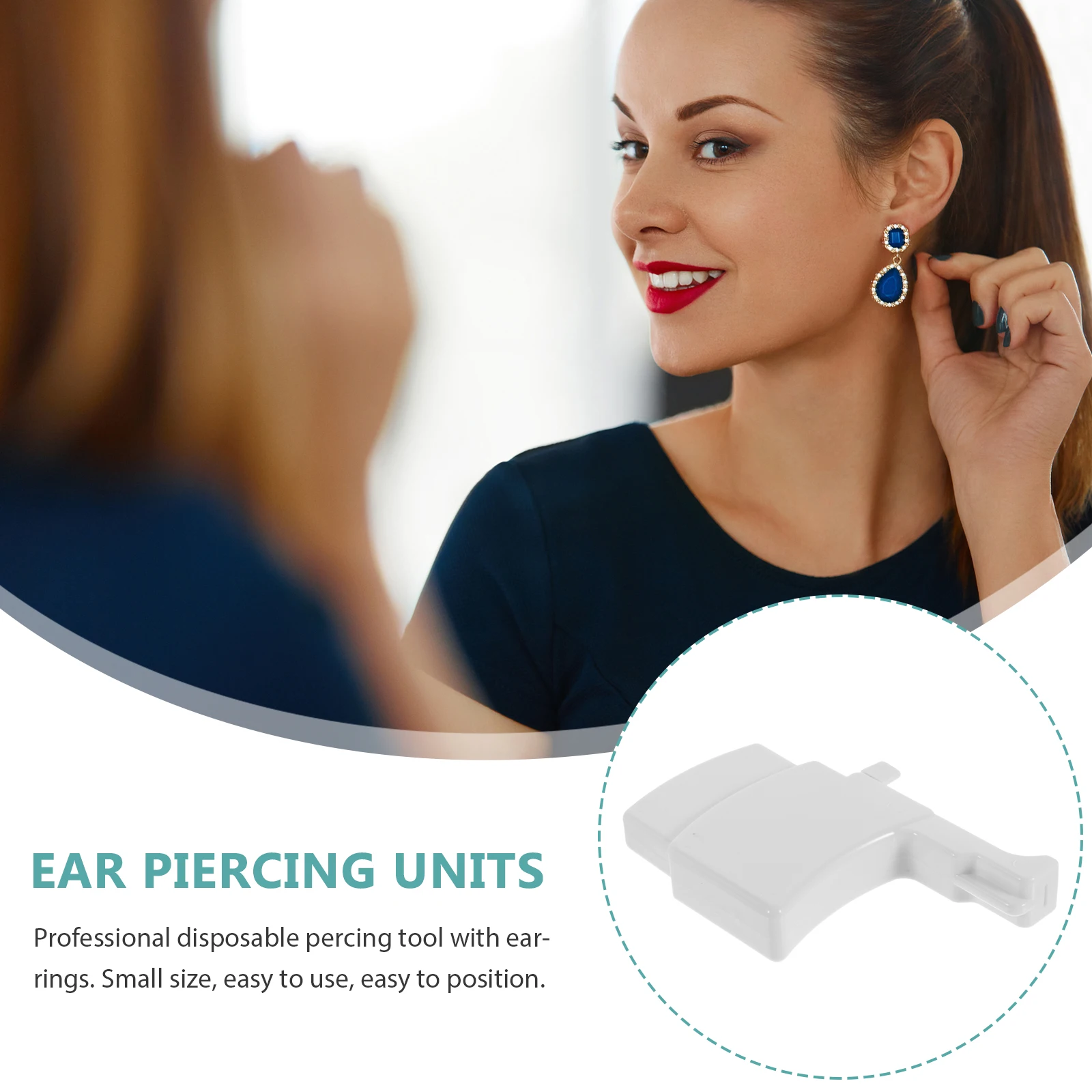 

Ear Piercing Gun Reusable Ears Tool Puncture Device Booster Kit Disposable Stud Professional Tattoo Machine Household Easy