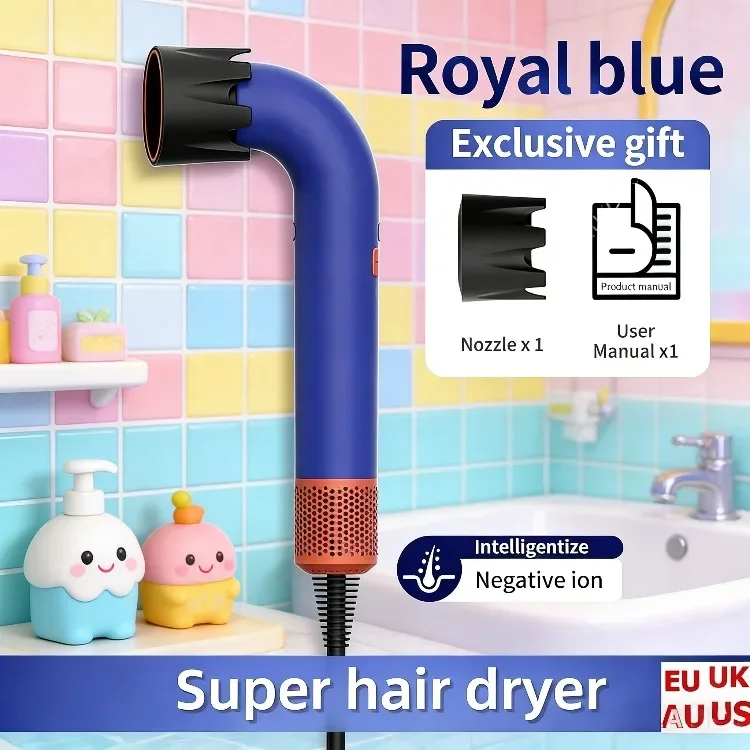 

Professional hair dryer, negative ion hair dryer, portable styling tool for home hair salons, fast-drying electric hair dryer