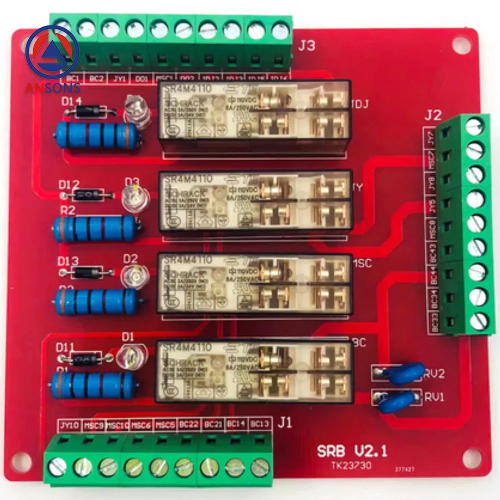 SRB V2.1 EDUNBURGH Elevator Safety Relay Brake PCB Board Ansons Elevator Spare Parts