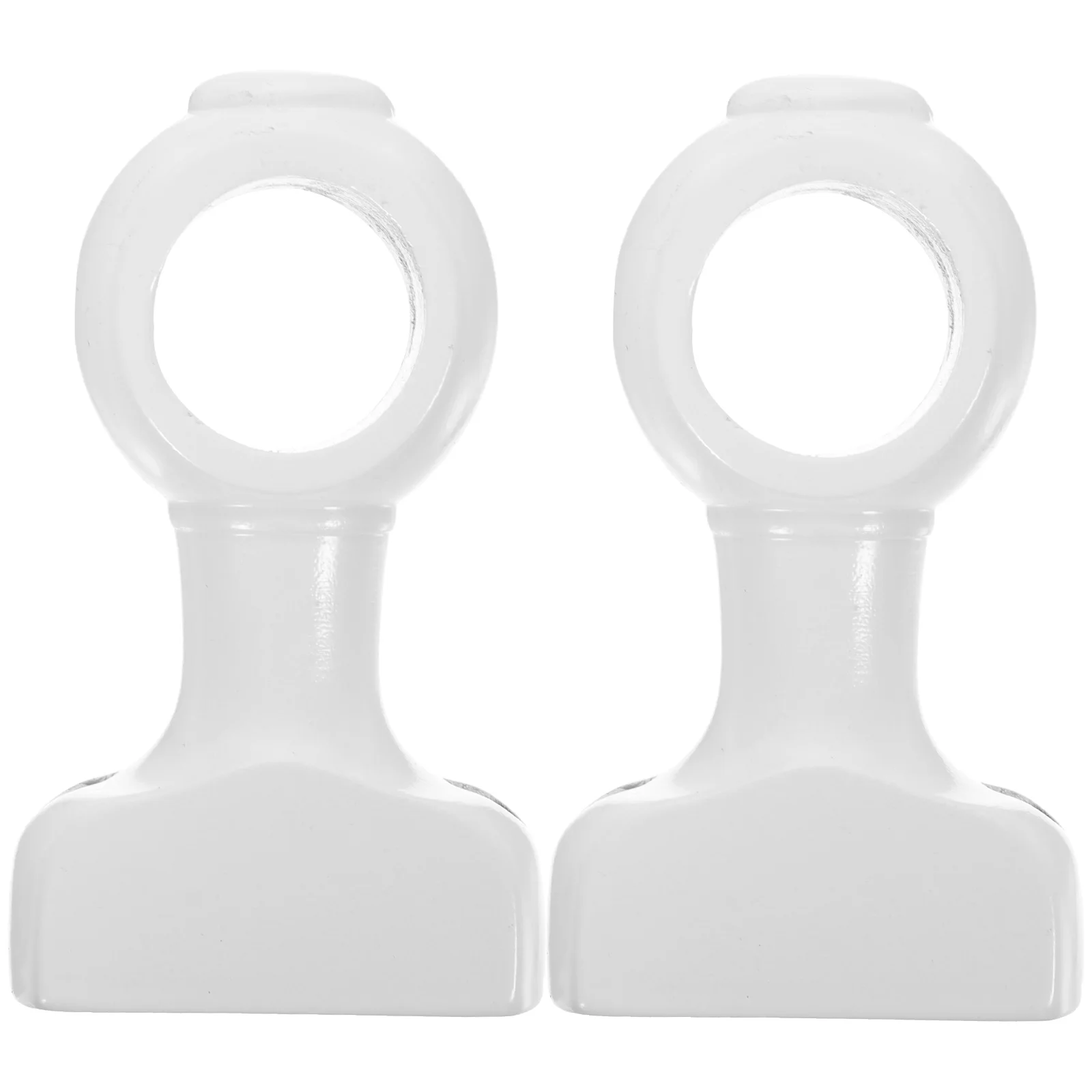 

2 Pcs Curtain Rod Bracket White 28 Closed Strong Capacity Easy Install Living Bedroom Office Decor Accessories