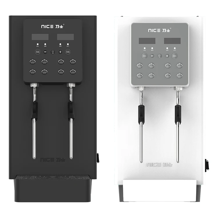 

Milk Tea Coffee Shop Equipment Automatic Steamer Milk Foaming Machine Double Head Water Boiler Milk Frother Machine NS-Z82M