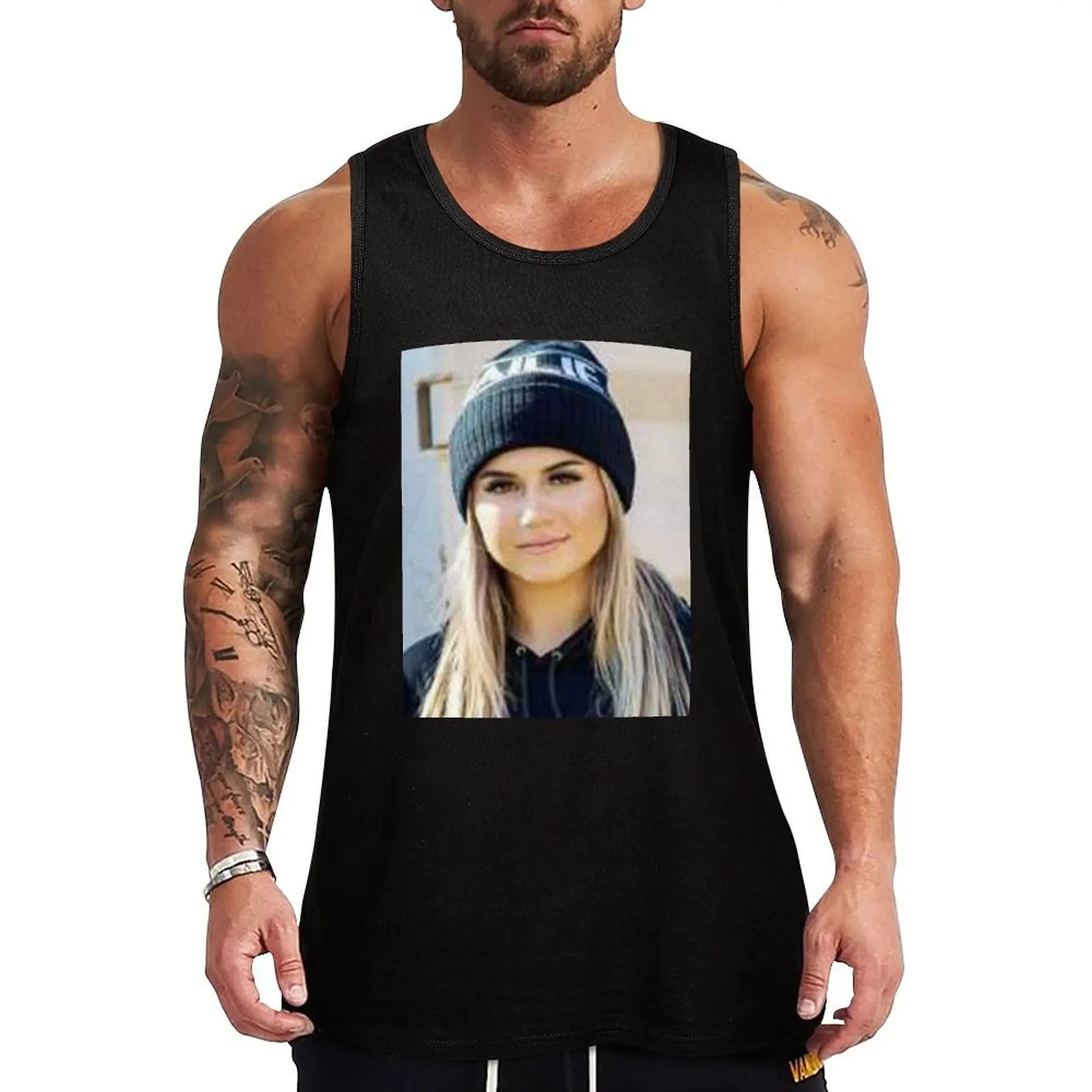 Hailie Deegan Tank Top Men sleeveless tee Bodybuilding clothing man man sexy?costume basketball clothing