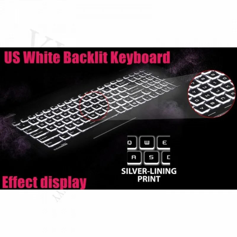 

QUS White Backlit keyboard for MSI GP62M 7RD/6RE GP62 6RE/6RD/7RE/7RD (MS-16J9)