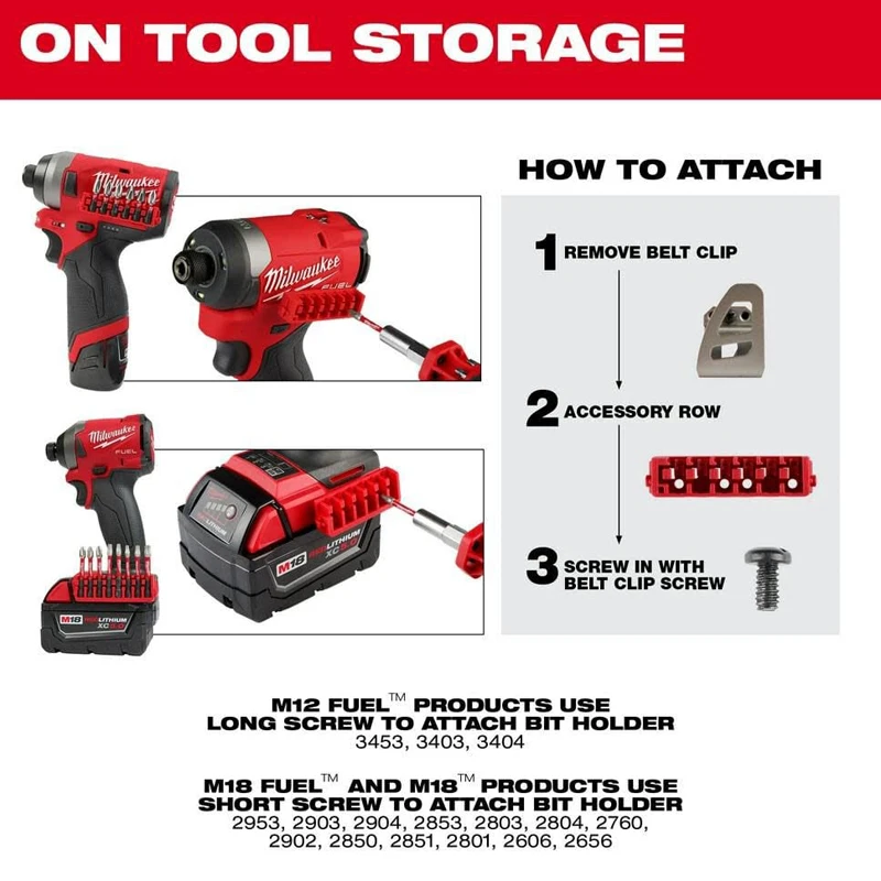 Milwaukee 48-32-4403 SHOCKWAVE Impact Duty Driver Bit Set 18PC Durable Screwdriver Head Kit Slotted Drill Bit