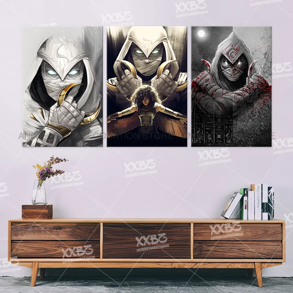 Moon Knight Canvas Poster The Avengers Movie Home Decoration Painting The Defenders Hd Prints Pictures No Frame Marvel Wall Art