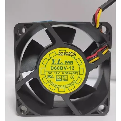Imagen 1 del producto Nuevo ventilador de refrigeración de CPU D60BV-12 6025 12V 0.50A ventilador de servidor de gran volumen de aire 6CM 6025 60*60*25MM