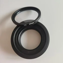 Adjustable Aperture 1.5-26mm Iris Diaphragm M30 to M37 Camera Lens Module with UV filter 37mm DIY Retrofit Night Vision Adapter