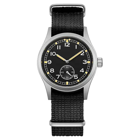 TPW 2026 Luminous Men’s Vintage Military Field Watch Retro quartz 38mm with Small Second Sub‑Dial Woven Nylon Fabric Strap