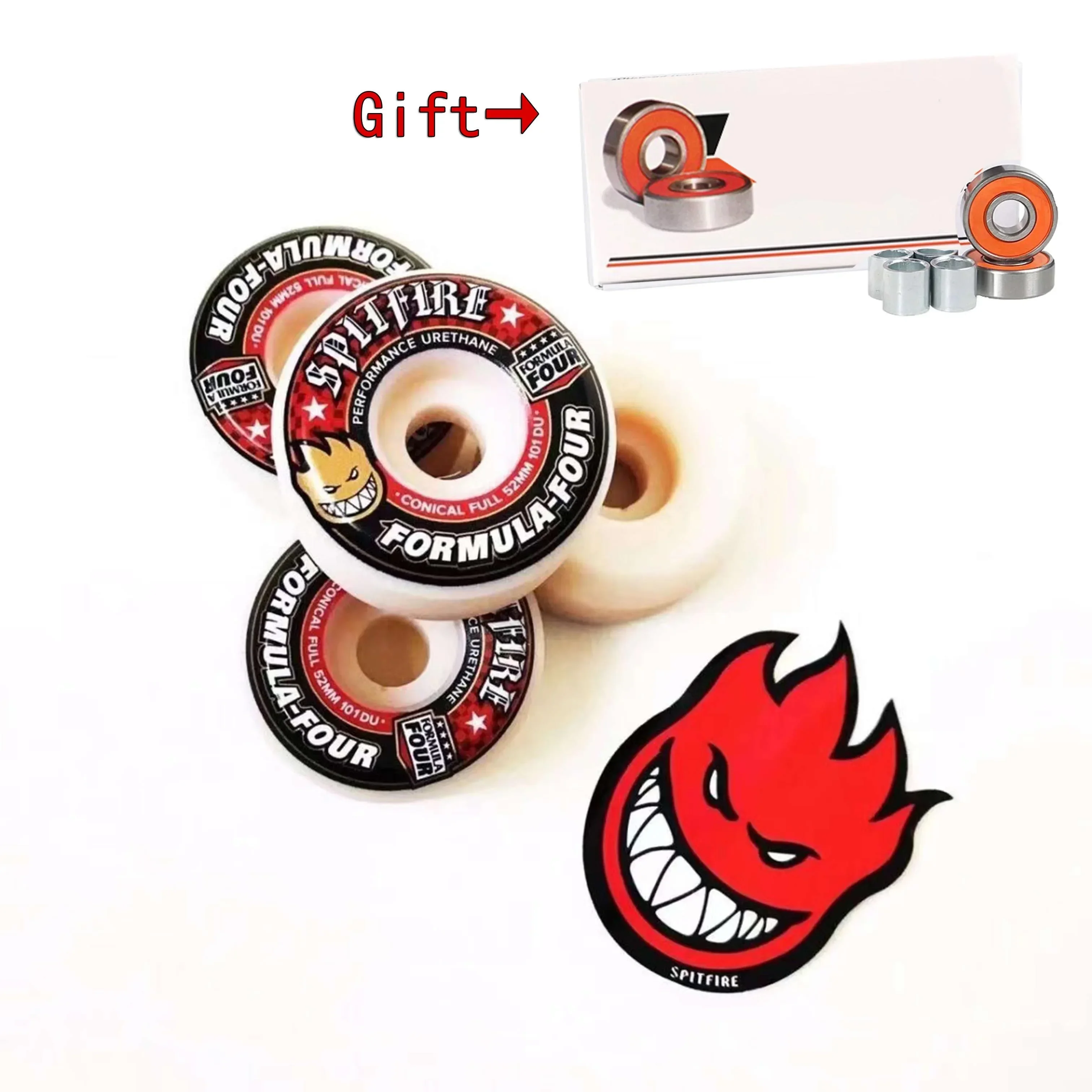 Originele Spitfire skateboard wielen 52mm 101duro 53mm 54mm 56mm 99duro 80HD skateboard wiel voor skateboard MAVEN Lager