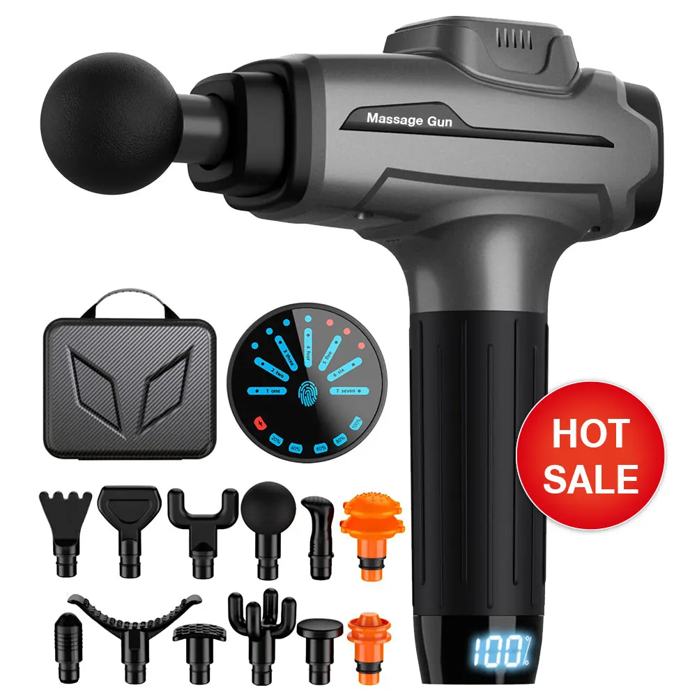 

Wholesale Electric Impulse Sports Vibration Portable Deep Tissue Body Machine Muscle Facial Massager Professional Massage Gun