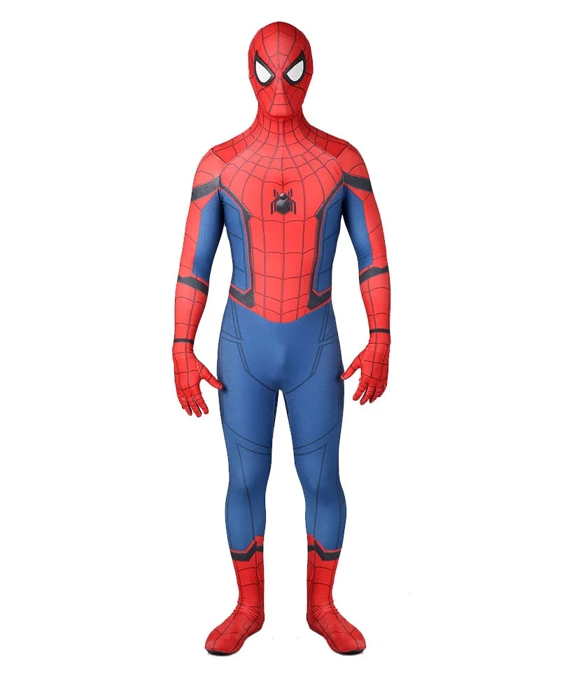 Home Coming SM Cosplay Superhero Man Costume 3D Printed Spandex Zentai BodySuit Halloween Costume For Adult - view 4