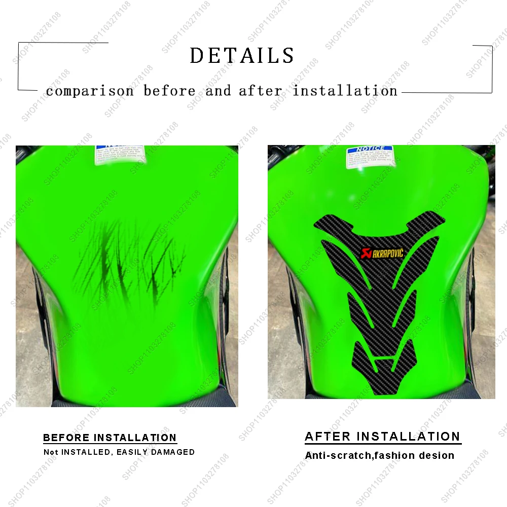 New 3D Epoxy Resin Sticker Motorcycle Fuel Oil Tank Pad Protection Cover Universal Fishbone Decal