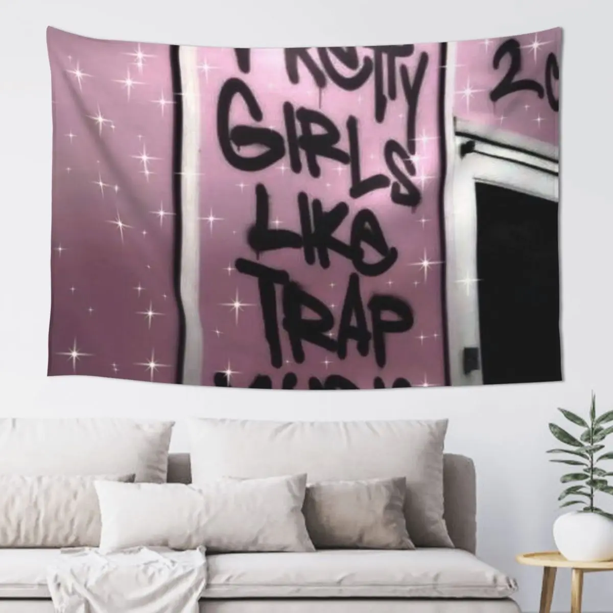 

Pretty girls like trap music Tapestry Funny Wall Hangings Decoration Outdoor Decor Outdoor Decoration Tapestry