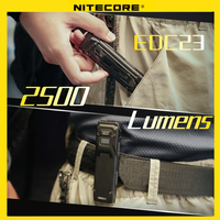 NITECORE EDC23 Tactical Flashight 2500LM Repair workinglight porket light Emergency flashlight Protable Serach Camping Climbing