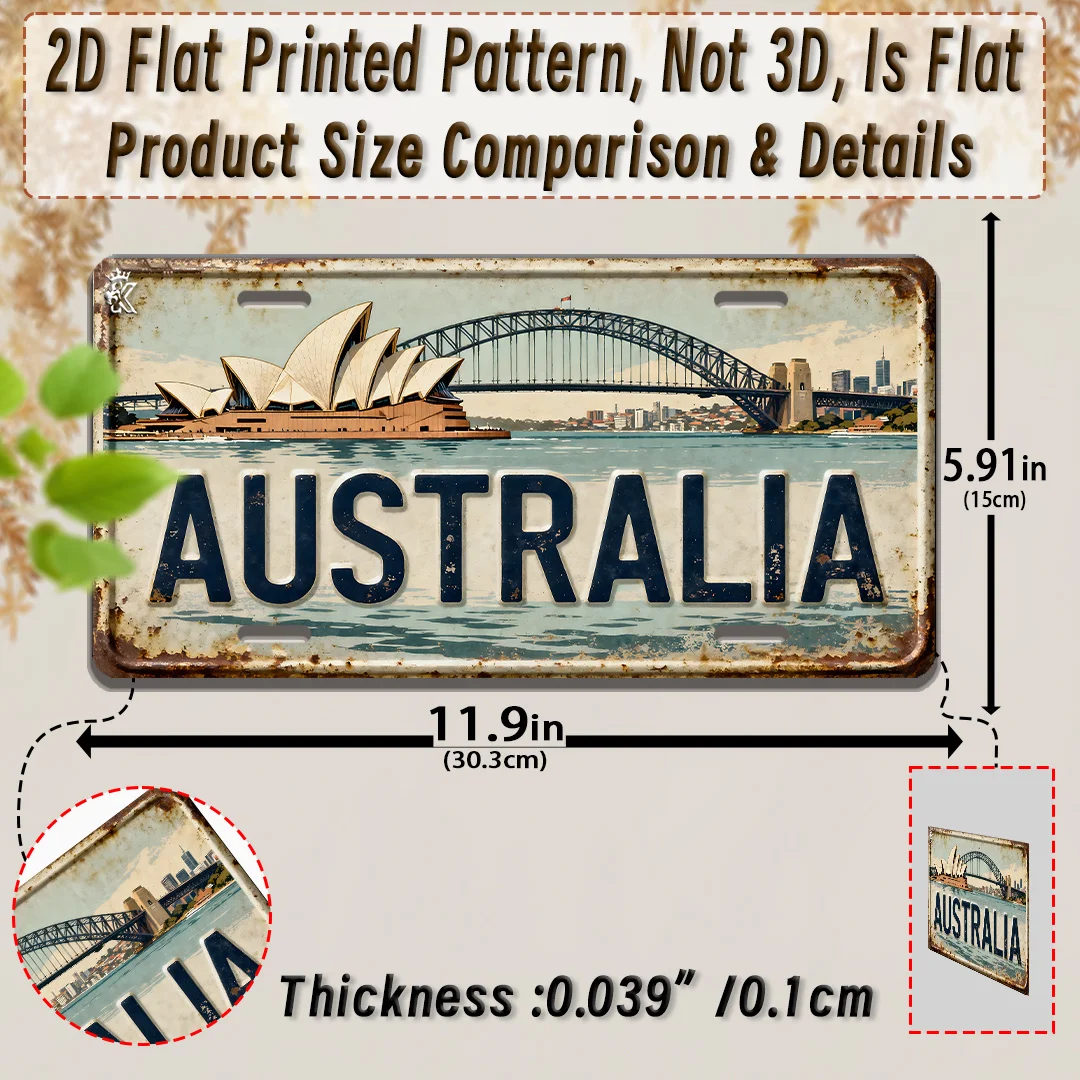 ALオーストラリア シドニー ライセンスプレートサイン - - Home Bar Sydney のレビューと価格