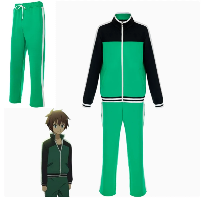 anime-kazuma-satou-cosplay-konosuba-costume-man-green-coat-pant-uniform-sportssuit-outfit-for-man-women-disguise-performance