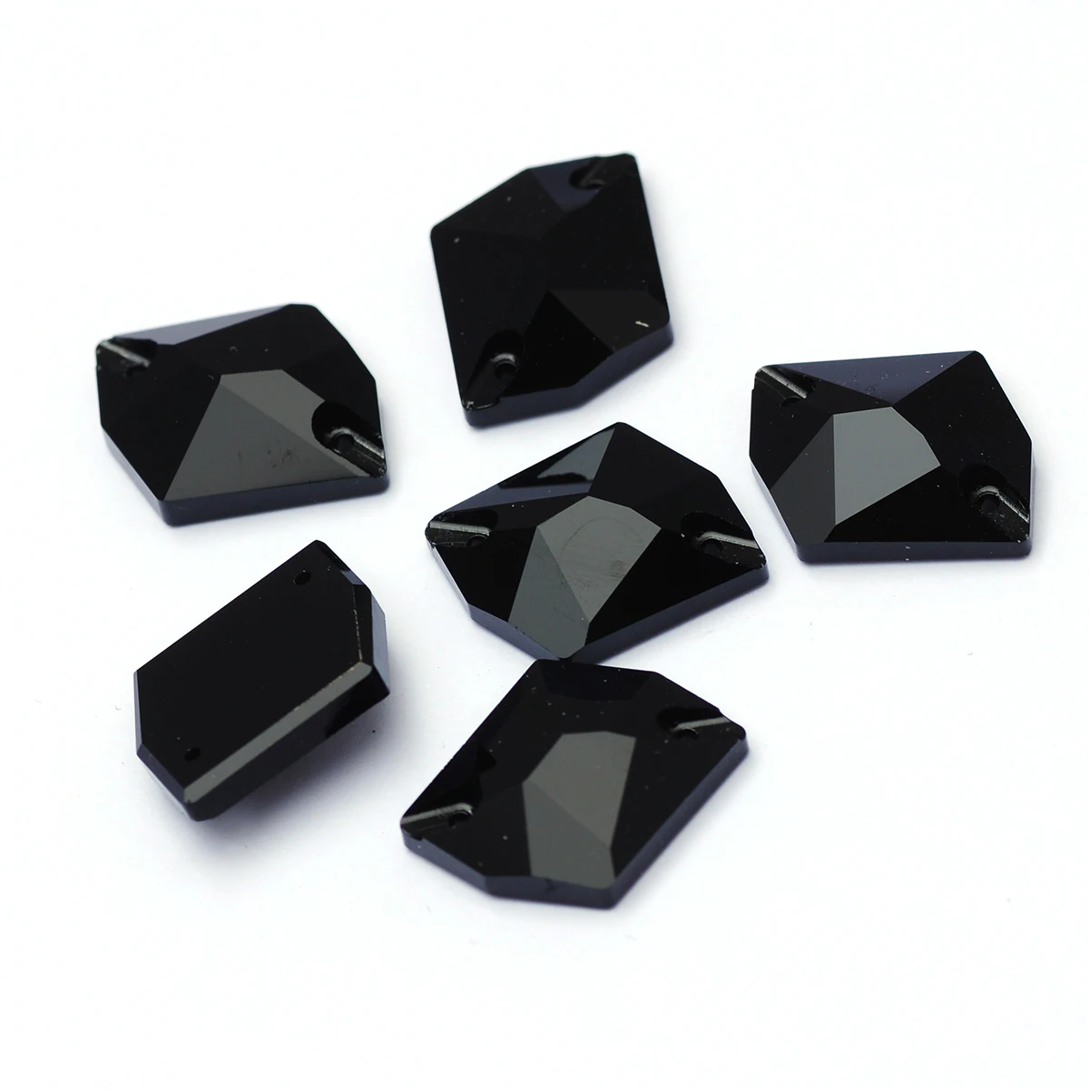 Black K9 Glass Sew On Rhinestone Flatback Sewing Crystal Strass Crystal Stone For Needlework Bag Clothes DIY Design Decoration