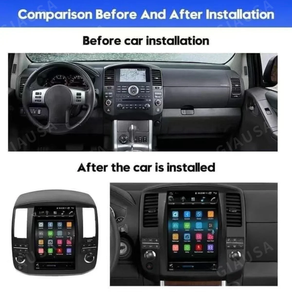 13 Inch Android 13 Car Radio For Nissan Pathfinder R51 2008-2012 Stereo Multimedia Player GPS Navigation Stereo CarPlay WIFI 4G