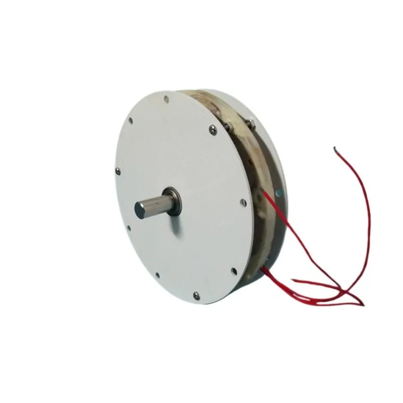 12V/24V 200W Low-Speed Coreless Disc Generator 100-1500RPM Metal for Wind Turbine/Solar DIY/Backup Power System