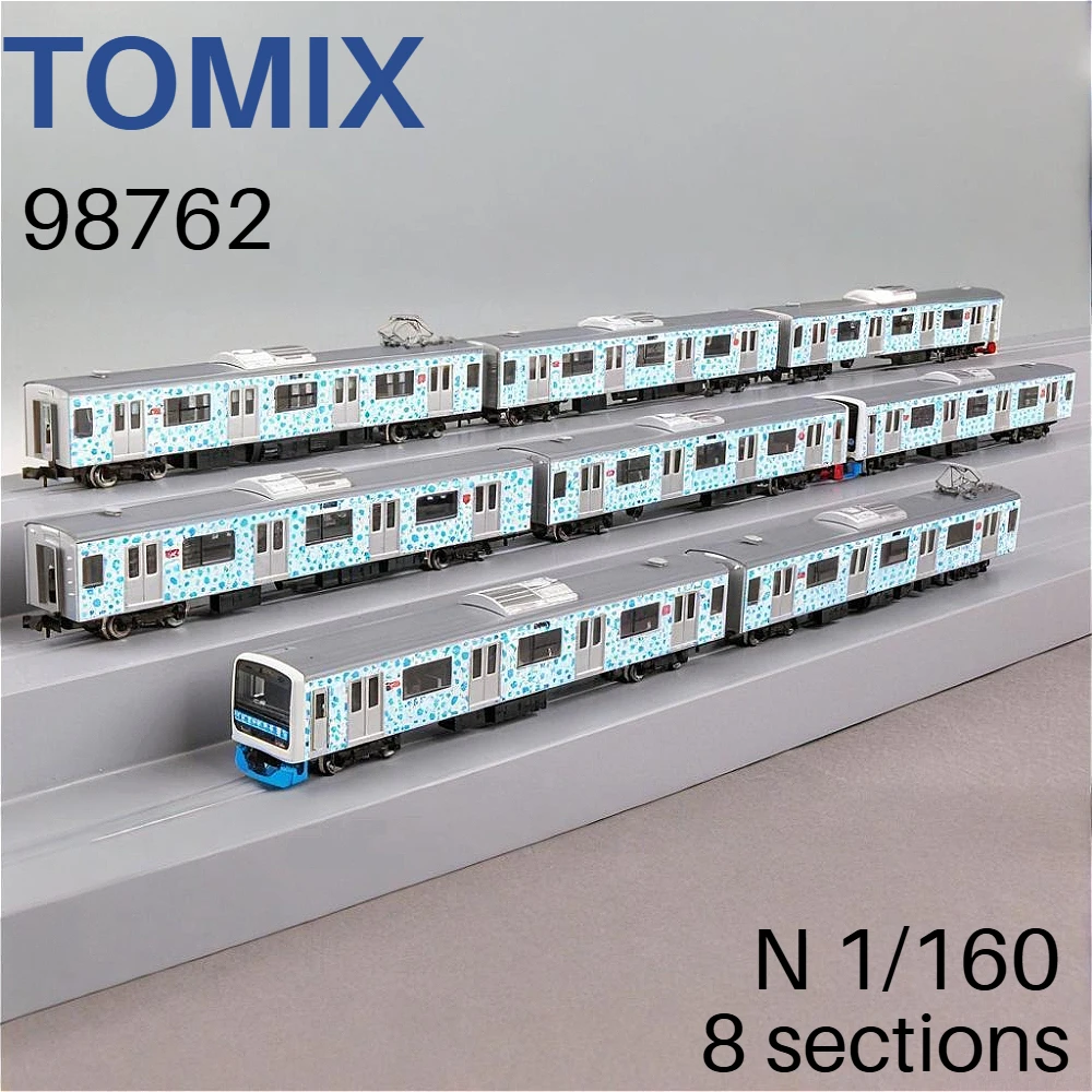 TOMIX N Scale 1/160 Train Model Izukyu Aloha Train 8 Cars Set with Powered Car 98762 Railway Model Adult Toy Gift
