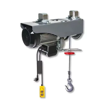 마이크로 전기 호이스트 220V 크레인, 가정용 소형 리프팅 호이스트 윈치 장식, 150kg 크레인 및 20 m 철사 로프, 600W