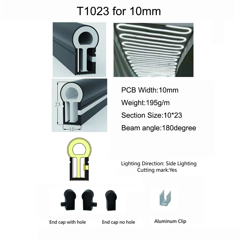 Tubo de cuerda de neón LED WS2812B WS2811, tira de luz LED Flexible, Gel de sílice, tubo de lámpara suave, IP67, impermeable para decoración, SK6812