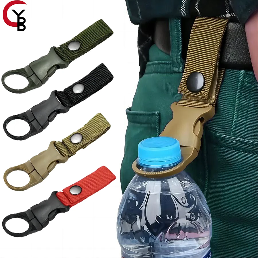 

Portable Water Bottle Hanging Buckle-Multifunctional Lanyard Buckle for Backpacks,Camping,Hiking-Convenient Mineral Holder