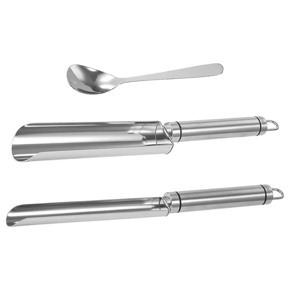 

1 set StainlessSteel MeatballMaker KitchenGadgets Set ShrimpSlide Mold FishBall Tool Portable MeatBaller Spoon Lightweight