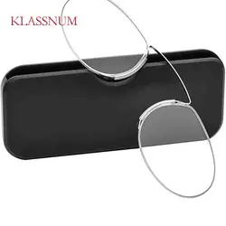 Rimless Nose Clip On Reading Glasses Mini Portable Legless Lazy Glasses Men Women Presbyopic Glasses Magnifying +1.0 - +3.5