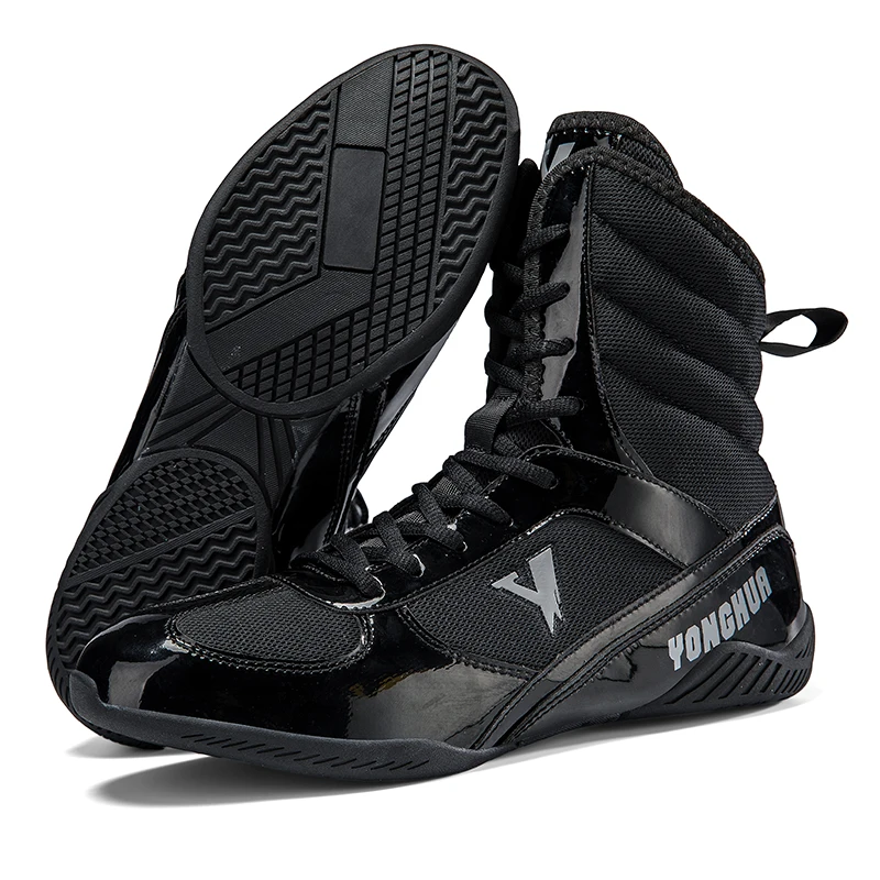 

Спортивные нескользящие борцовские ботинки, боксерская обувь, мужские повседневные боксерские ботинки, боевое снаряжение, дышащие боевые кроссовки высшего качества