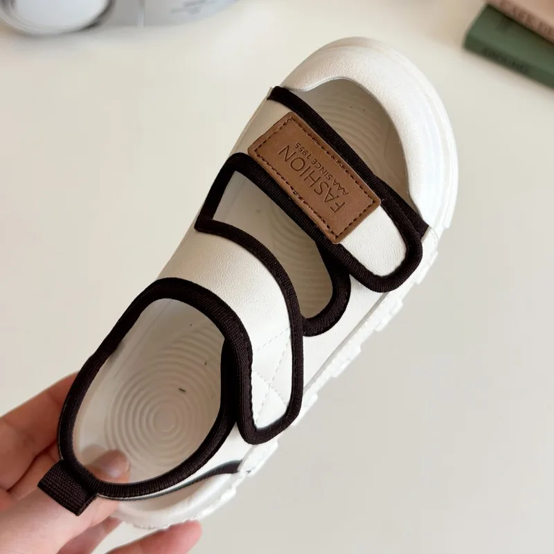 Child Summer CasualSandals2026New Retro Girl SoftsoledShoeSimple Girl Anti Slip Travel Campus Student Men Women Versatile Sandal
